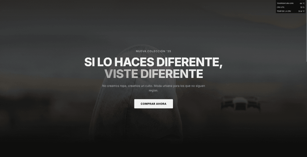 Web para Ropa